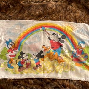 DISNEY TWIN BED SHEET SET MICKEY MOUSE DONALD DAISY DUCK HUEY DEWEY LOUIE PLUTO